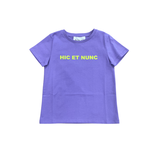 Be for all Purple Here and Now Short Sleeve Tee