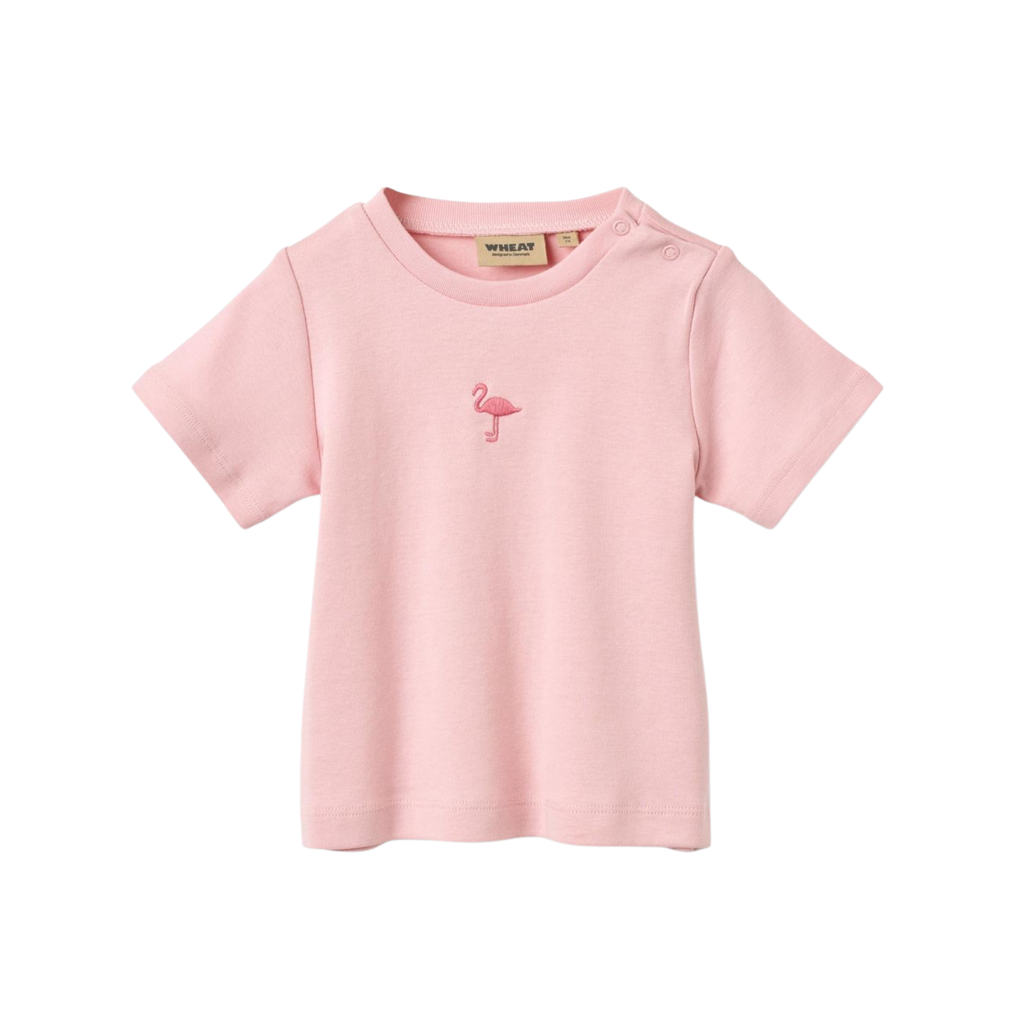 Wheat Coral Blush Soffie Short Sleeve Tee