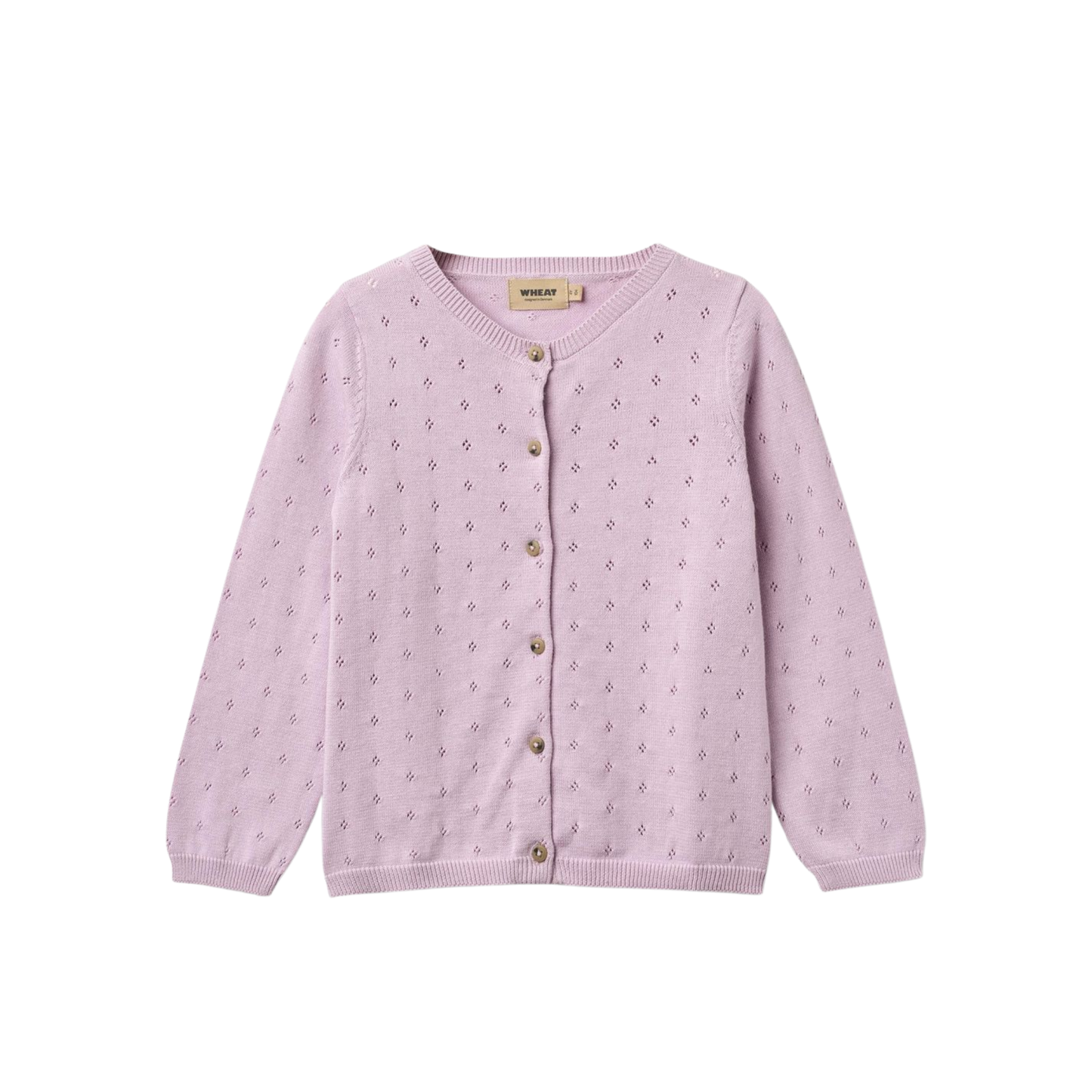 Wheat Lavender Maia Knit Cardigan