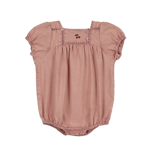 Analogie Pink Wash Denim Capsule Romper