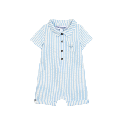 Tartine Et Chocolat Nuage Polo Rib Short Sleeve Romper