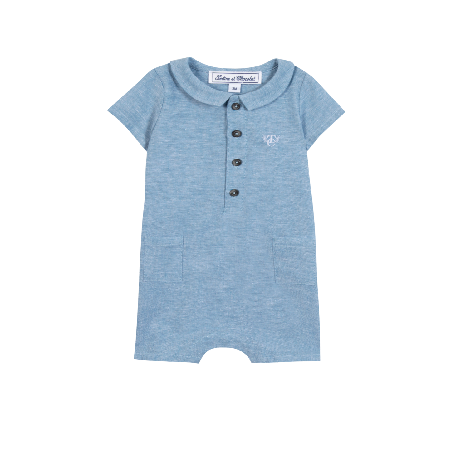 Tartine Et Chocolat Nuage Polo Short Sleeve Romper