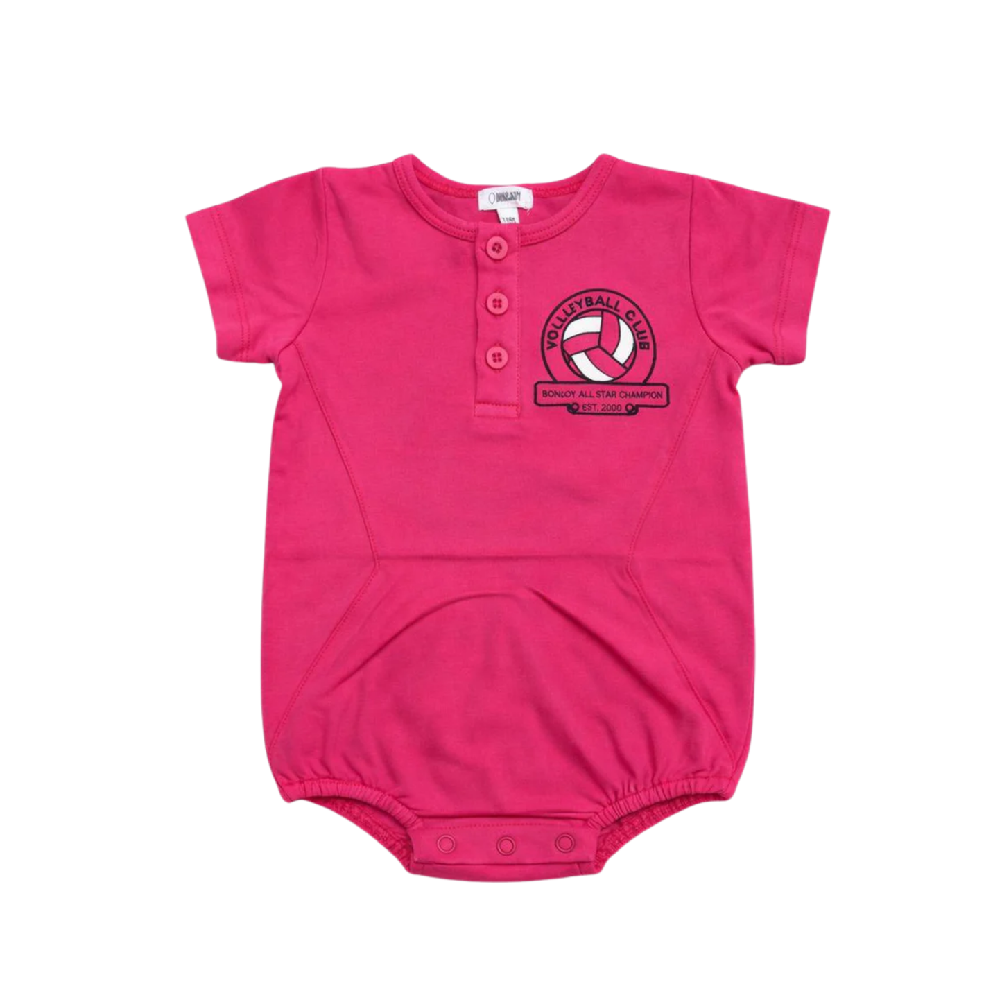 Bonjoy Hot Pink Volleyball Club Romper