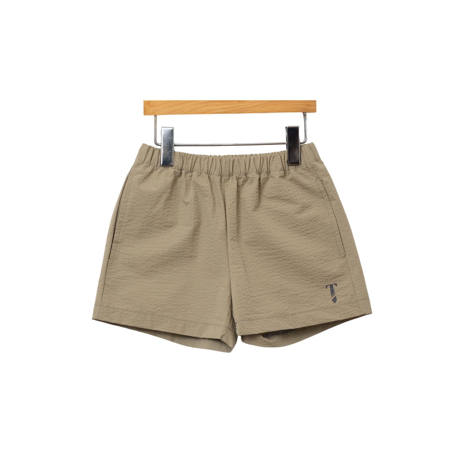 Tie It Sage Green Logo Shorts
