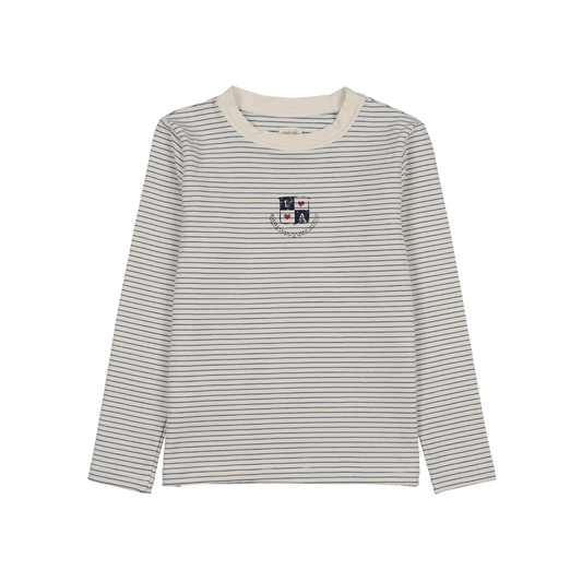 Analogie Blue Stripe Denim City Long Sleeve Tee