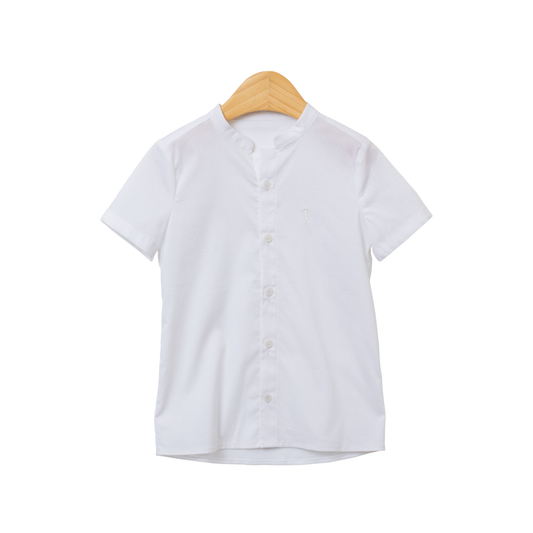 Tie It White Short Sleeve Shirt