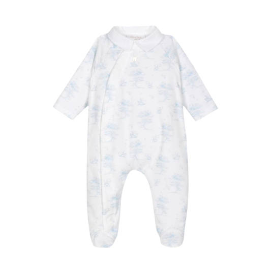 Patachou Light Blue Natural Teddy Footie