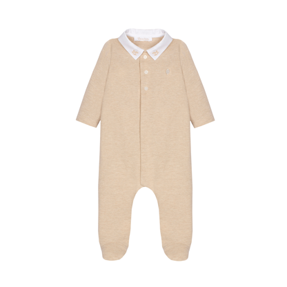 Patachou Beige Pony Collar Footie