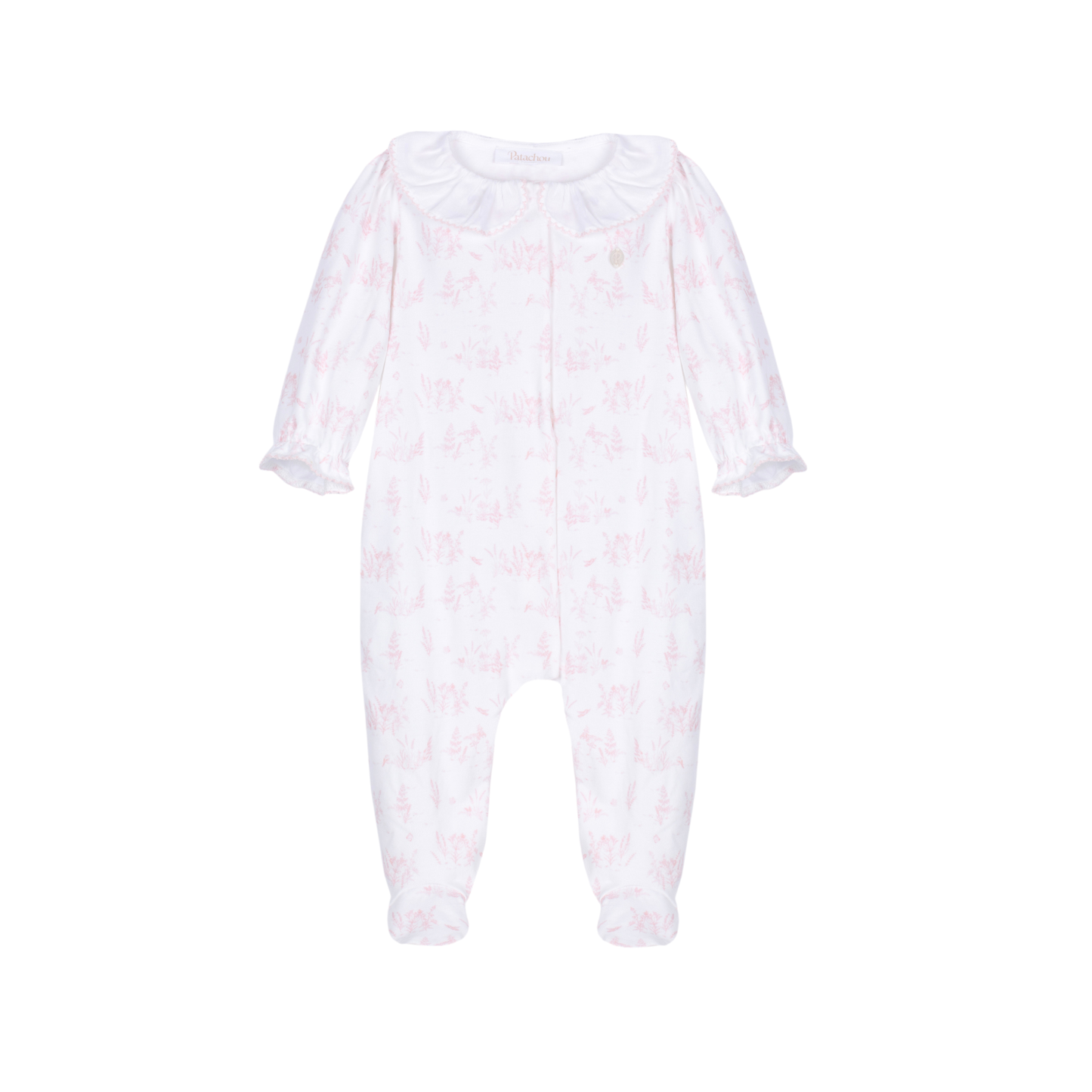 Patachou Pink/White Footie