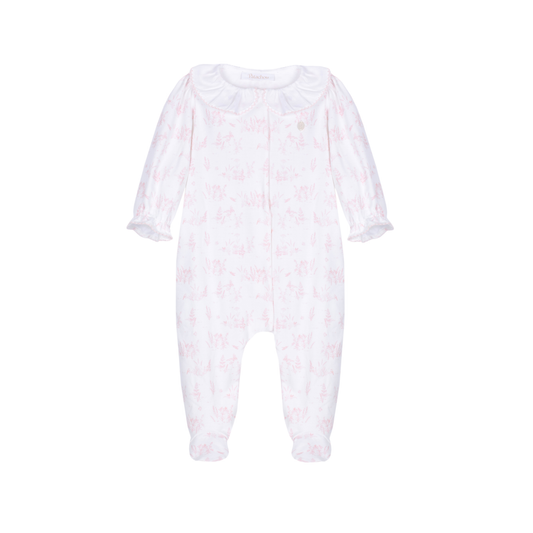 Patachou Pink/White Footie