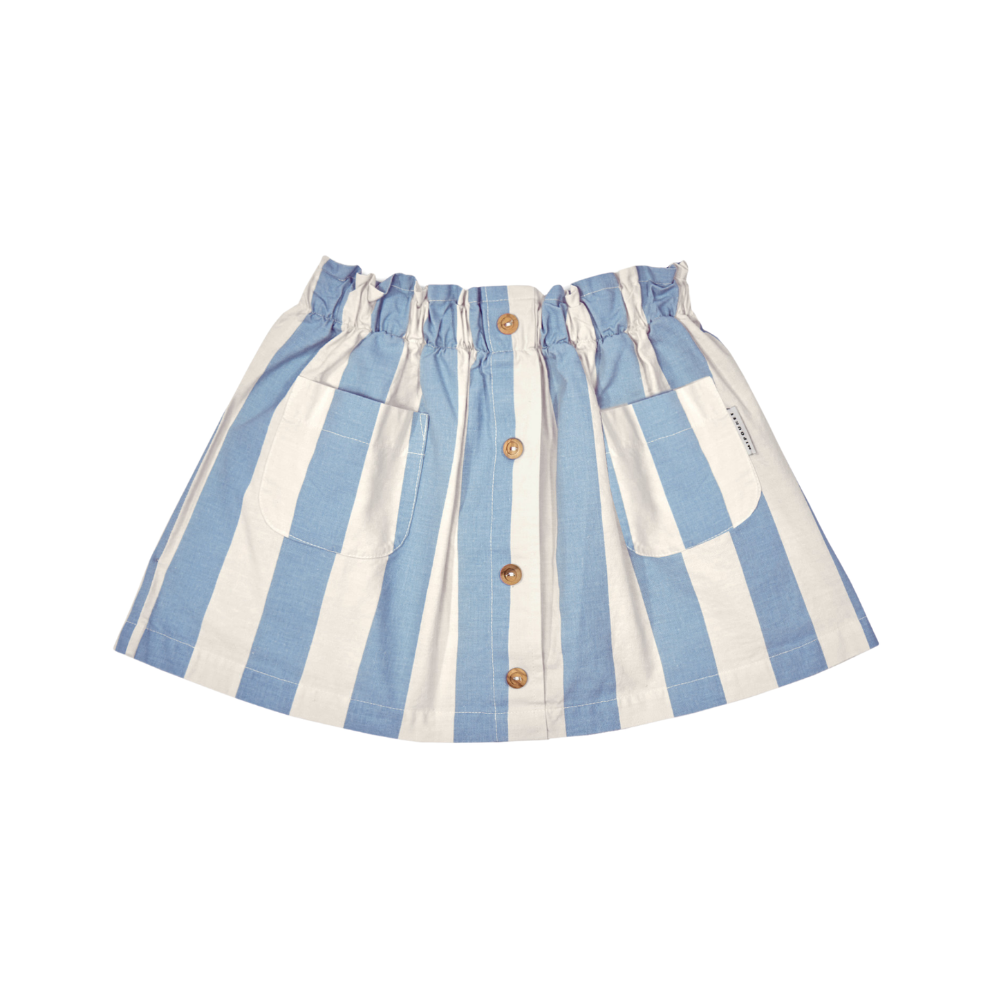 Mipounet Ecru/Blue Claude Short Skirt