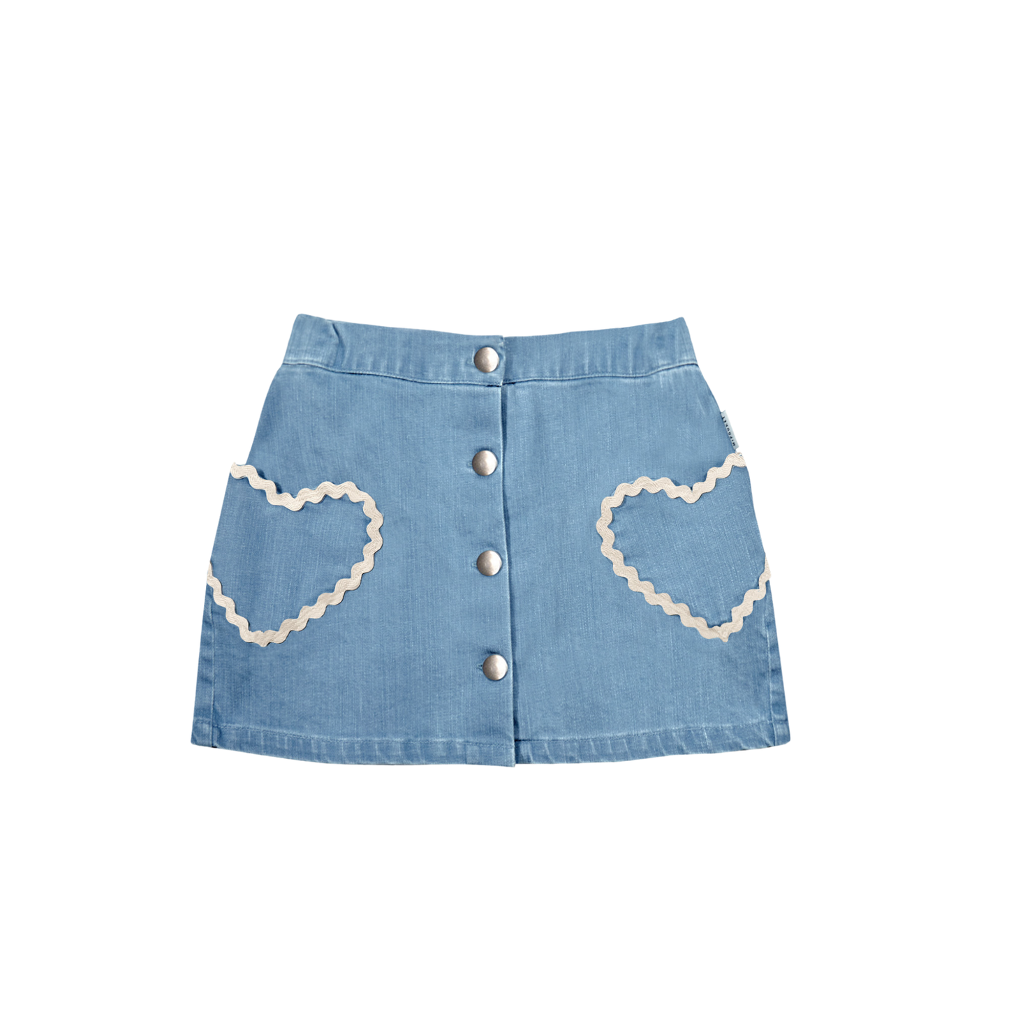 Mipounet Light Blue Louise Denim Skirt