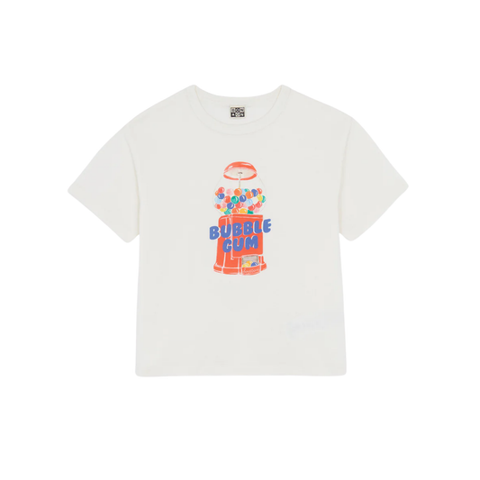 Bonton Ecru Bubble Gum Short Sleeve Tee