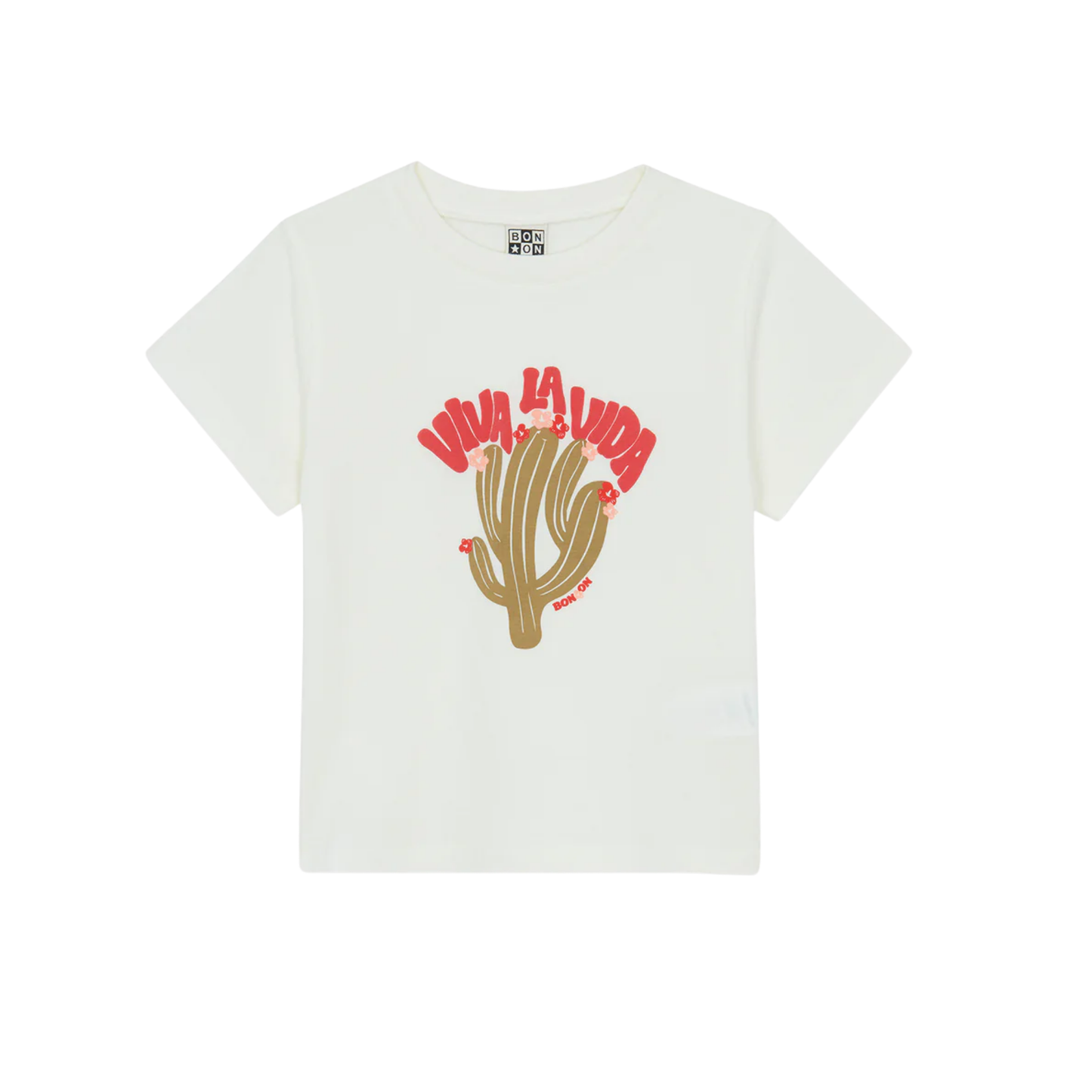 Bonton Ecru Logo Short Sleeve Tee