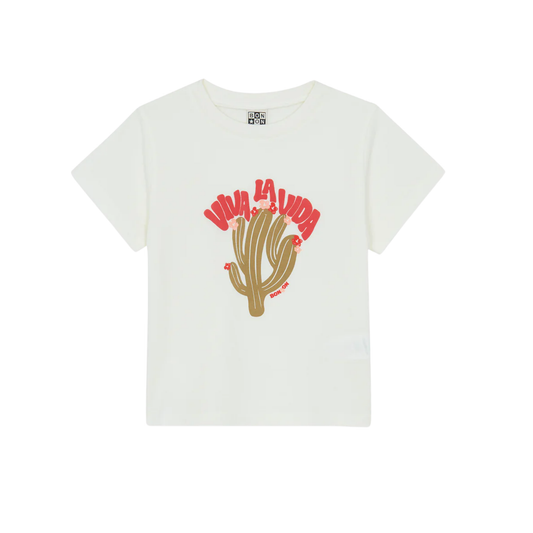 Bonton Ecru Logo Short Sleeve Tee