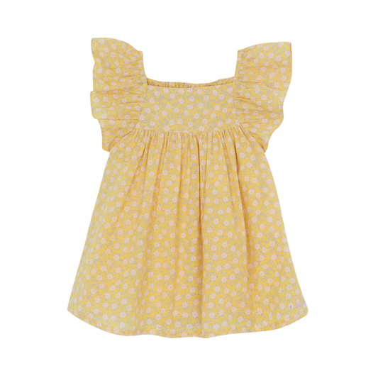 Bonton Yellow Reve Flower Dress