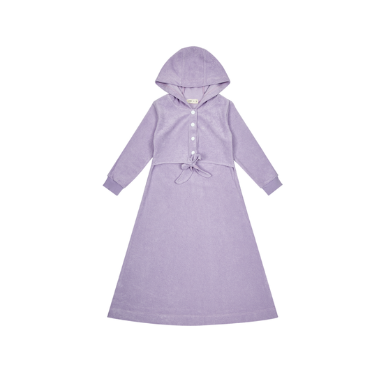 Crew Swim Lavender Pastel Terry Maxi Dress