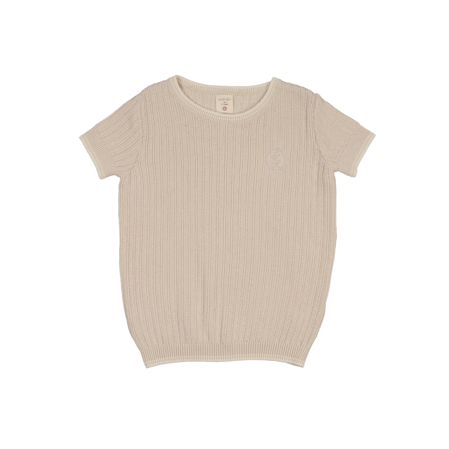 Analogie Wheat Knit Crew Neck Sweater