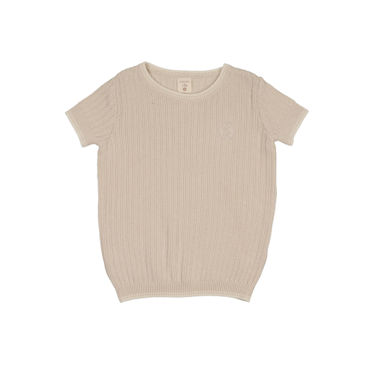 Analogie Wheat Knit Crew Neck Sweater