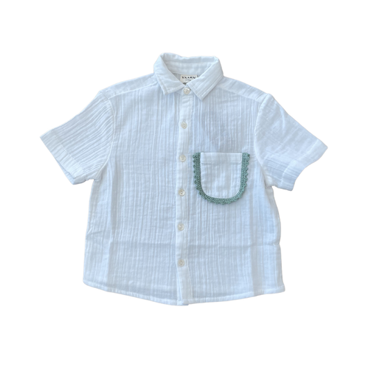 Yaarn Seafoam  Albert Short Sleeve Shirt