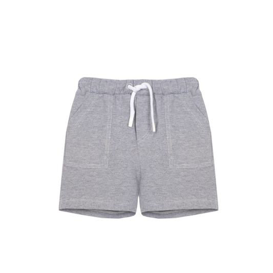 Patachou Melange Grey Sport Logo Shorts