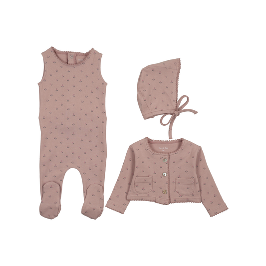 Bee And Dee Rose Floral Print Cardigan Outfit