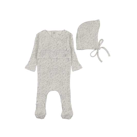 Bee And Dee Boys Print Lemon Print Wrap Footie