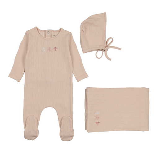 Bee And Dee Rattles PointelleW/ Blanket