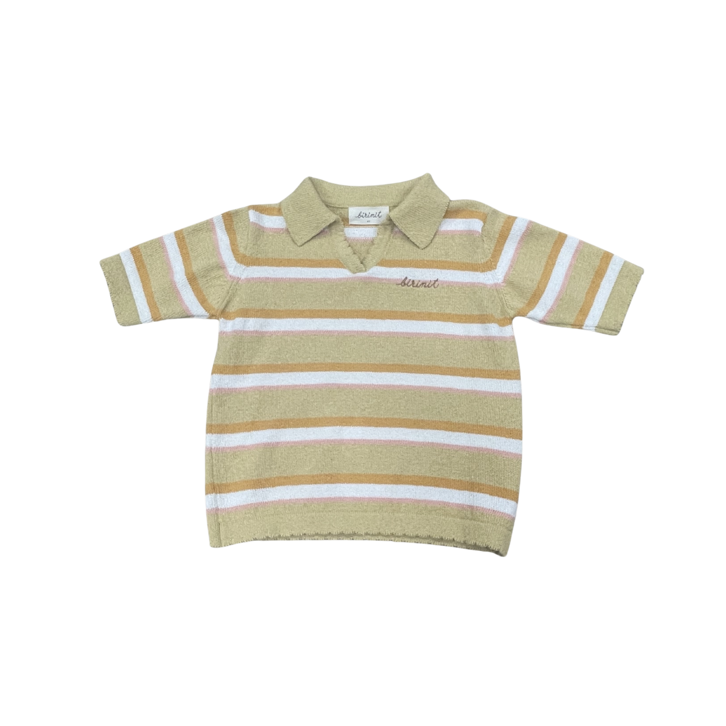 Birinit Sand Stripes Knit Polo
