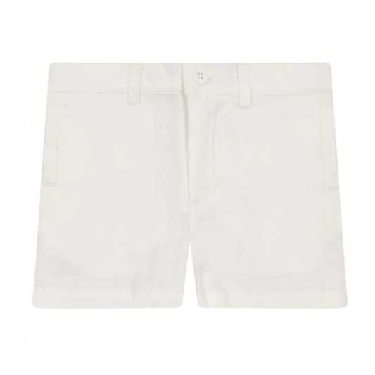 Noir by Mocha Noir White Linen Short Pant