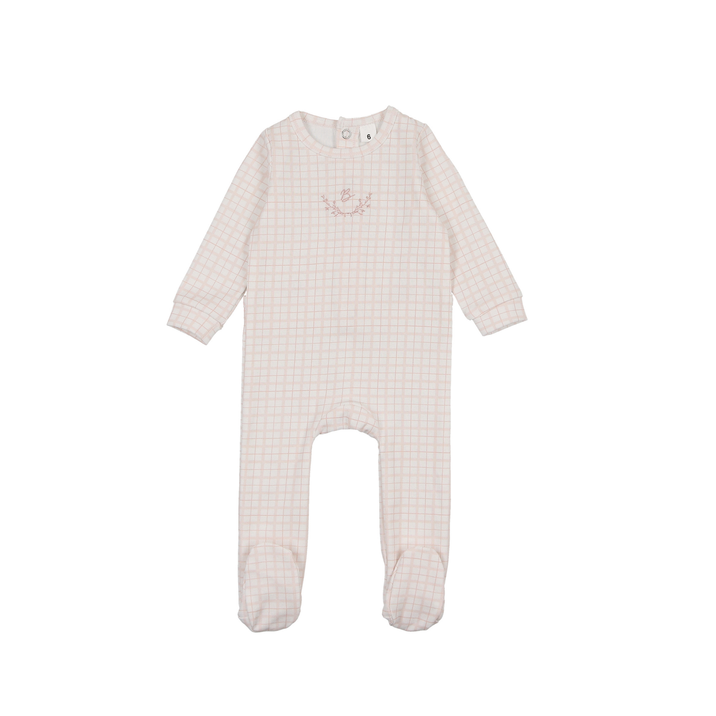 Bonjoy Emblem Pink Dainty Grid Footie