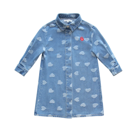 Little Parni Denim Denim Heart Dress