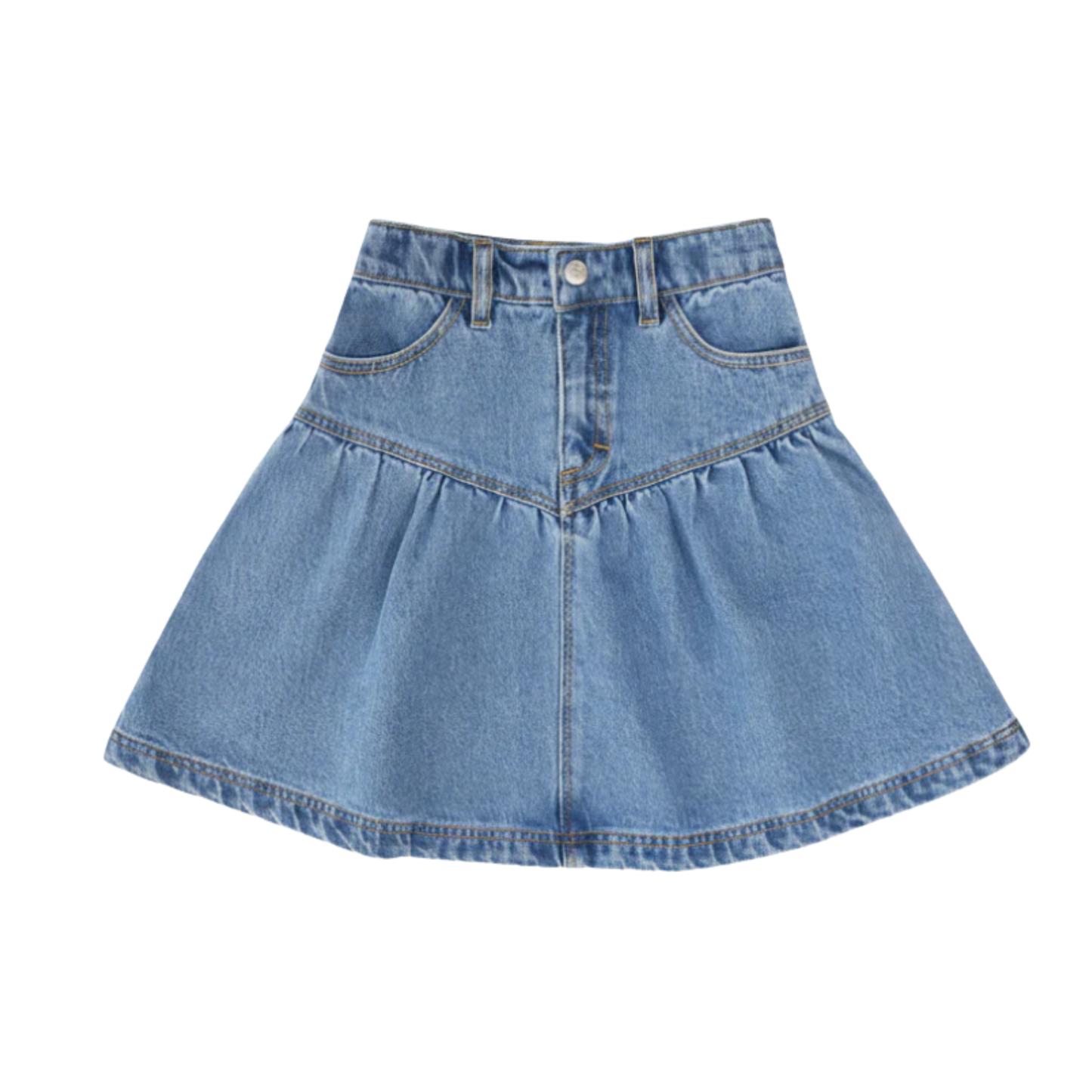 Little Parni Blue Denim Denim Short Skirt