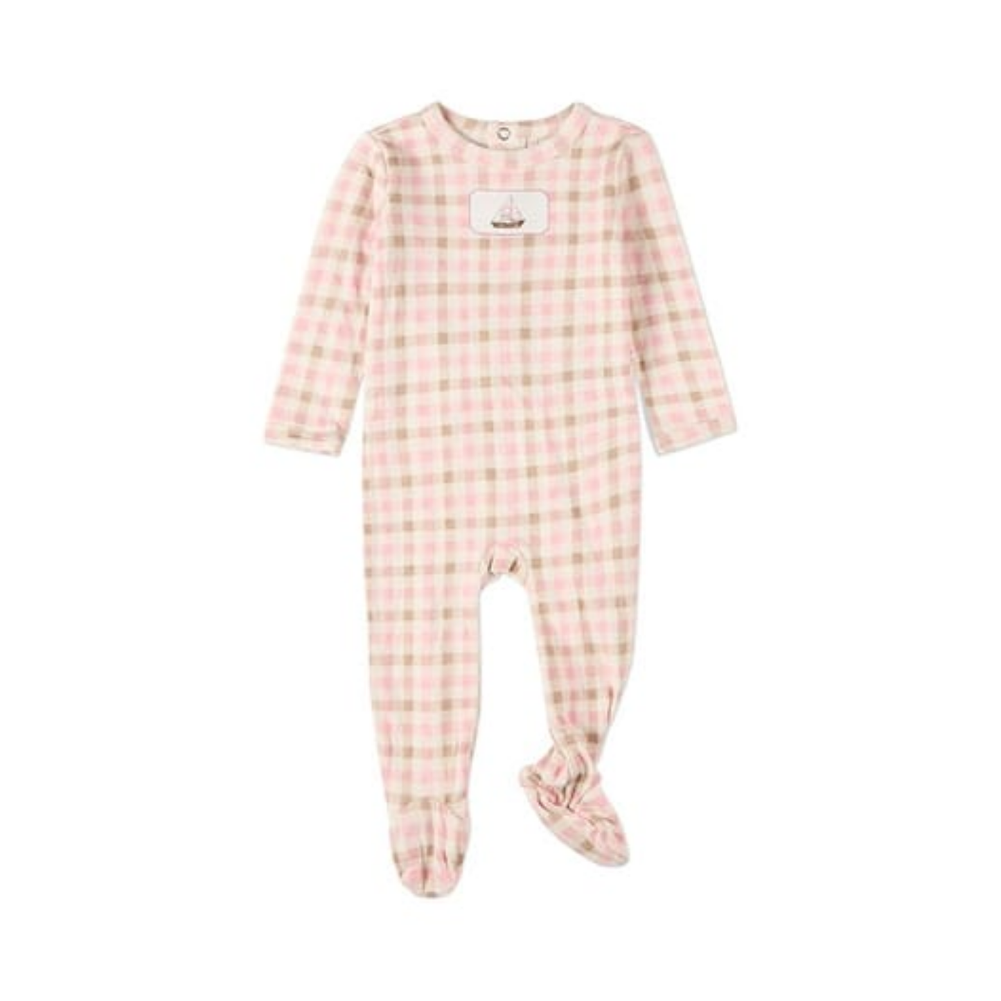 MiniMoi Let Your Dreams Set Sail Pointelle Footie
