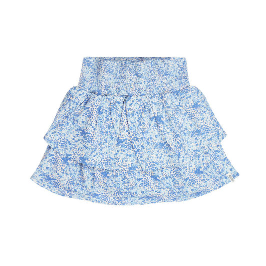 Tumble N Dry Pale Peach Floral Short Skirt