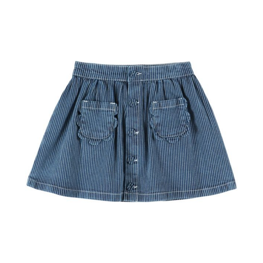 Emile Et Ida Denim Denim Pocket Skirt