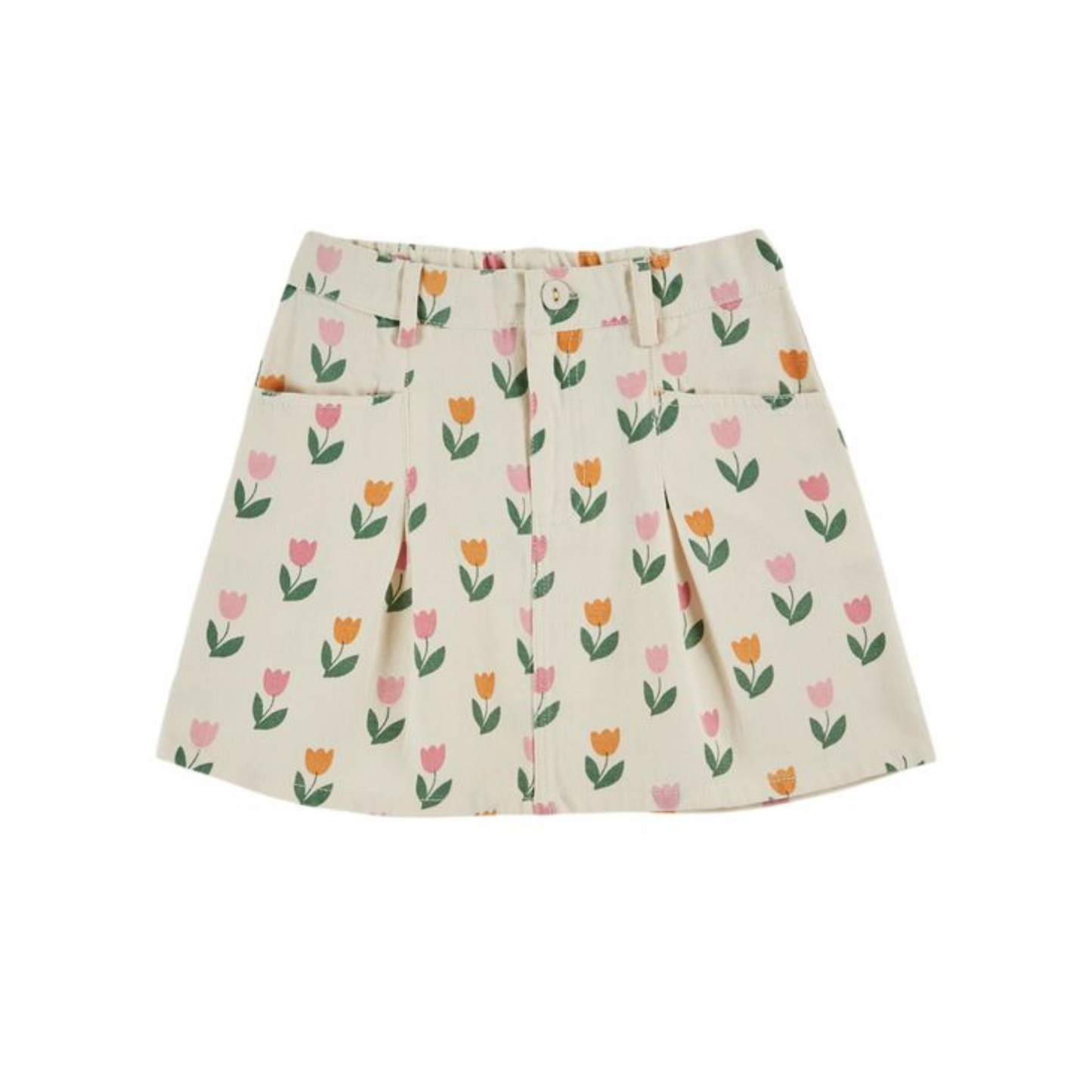 Emile Et Ida Cream Tulip All Over Skirt
