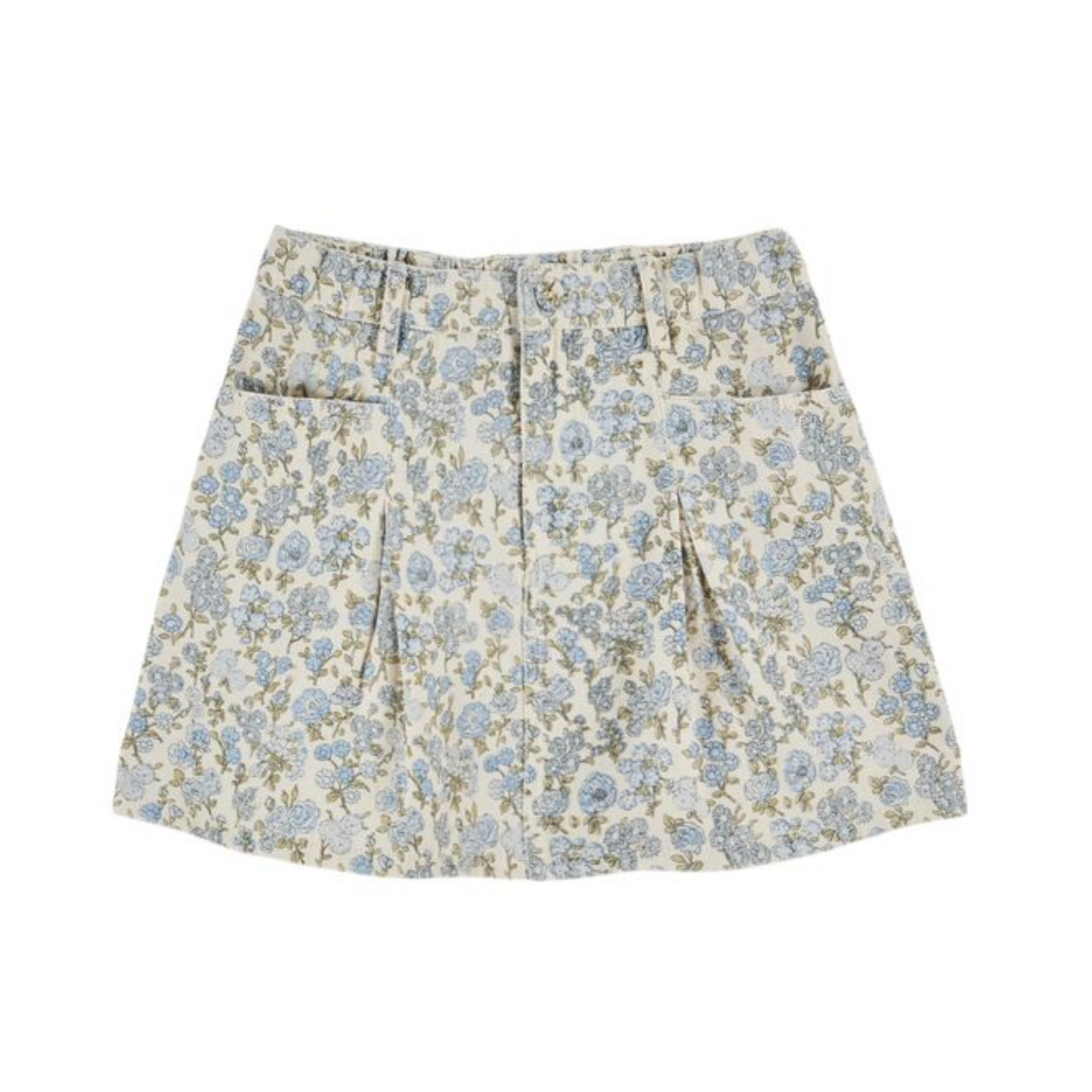 Emile Et Ida Blue Flower All Over Skirt