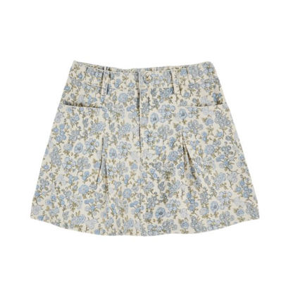 Emile Et Ida Blue Flower All Over Skirt