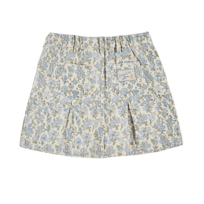 Emile Et Ida Blue Flower All Over Skirt