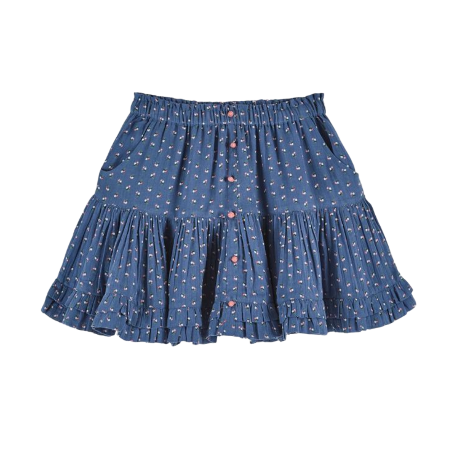 Emile Et Ida Denim Bindweed Short Skirt