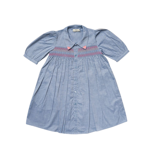 Early Sunday Sky Jane Summer Short Sleeve Dress