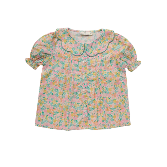 Early Sunday Mint Camelia Emma Floral Blouse