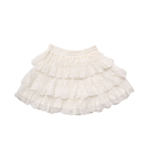 Early Sunday Ivory Melissa Long Ruffle Skirt