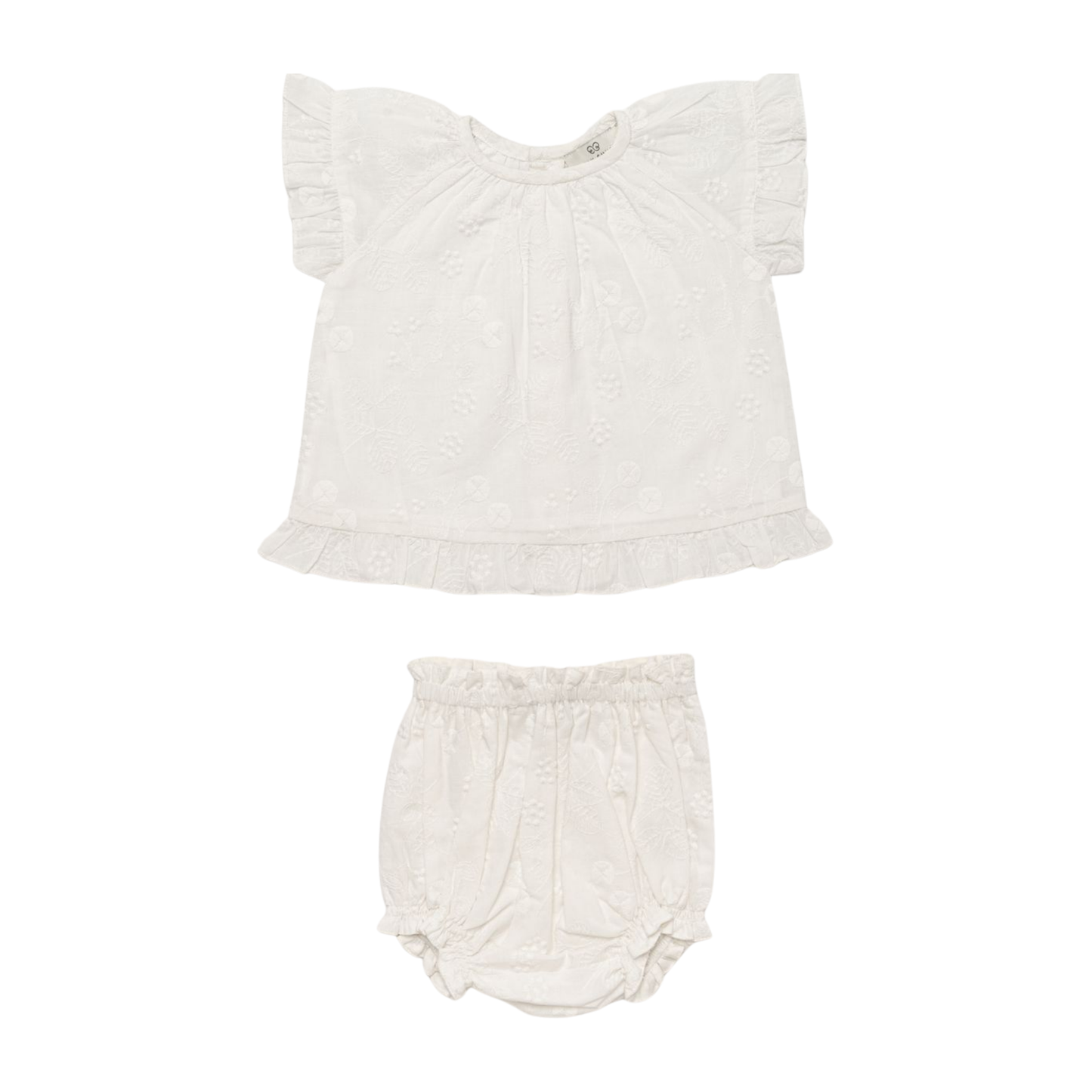 Early Sunday Ivory Kitty Bloomer Set