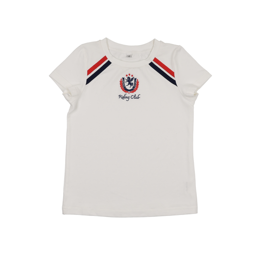 Bonjoy White Riding Club Short Sleeve T-Shirt