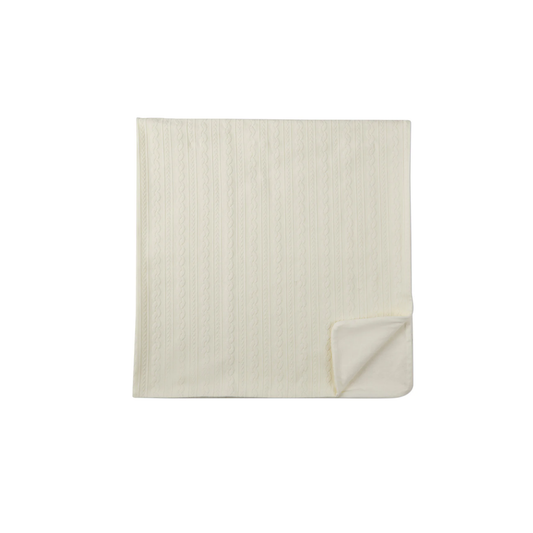 MiniMoi Faux Cable Knit Blanket