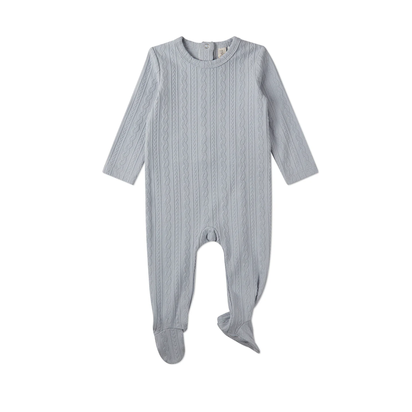 MiniMoi Faux Cable Knit Footie