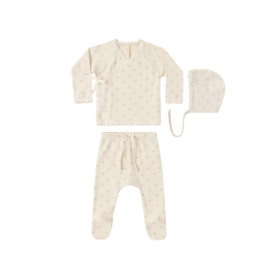 Quincy Mae Natural Ditsy Take Home Set