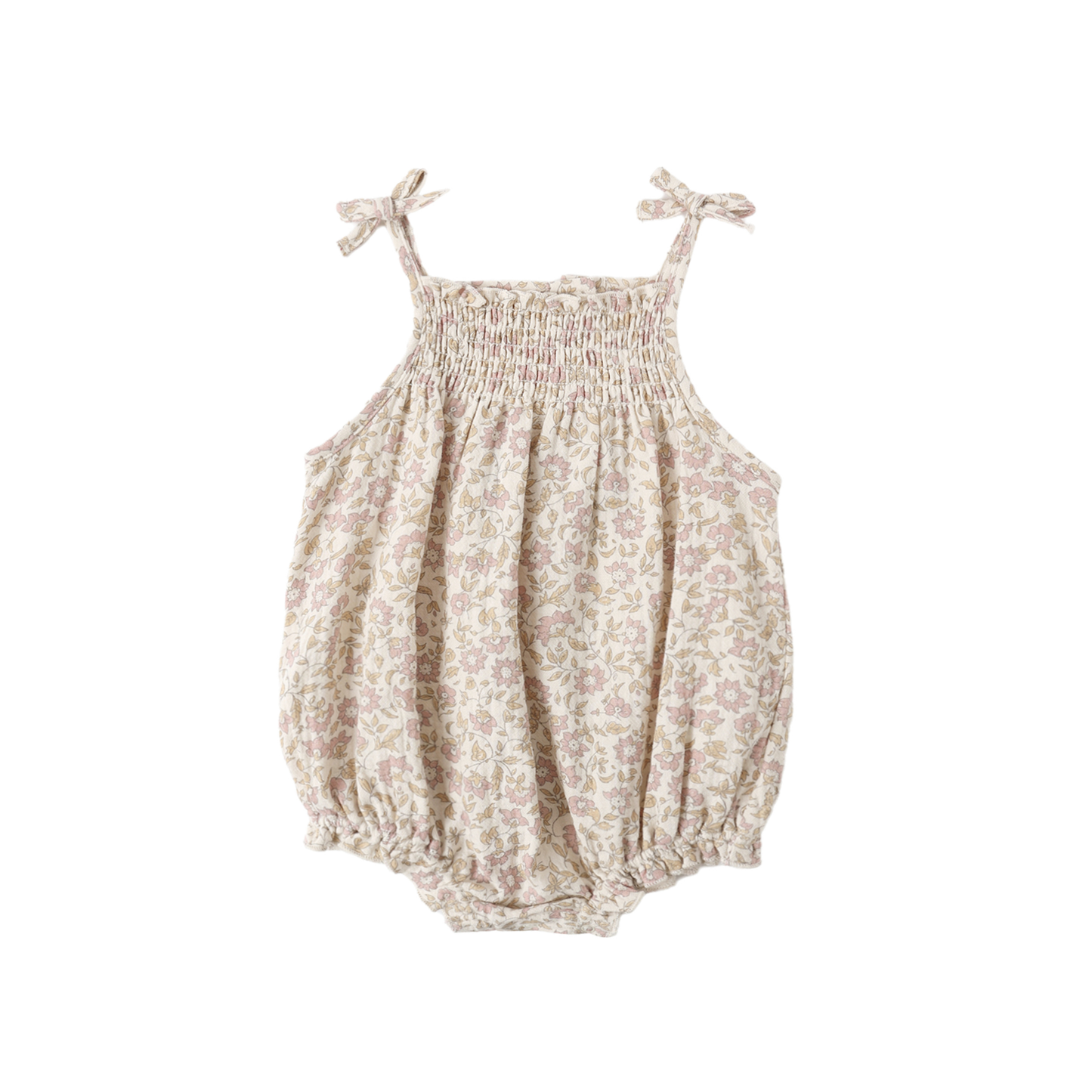 Quincy Mae Natural Betty Dahlia Romper